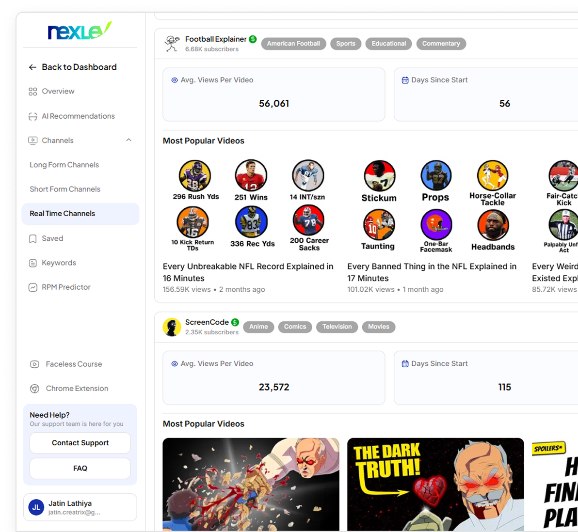 Realtime channels